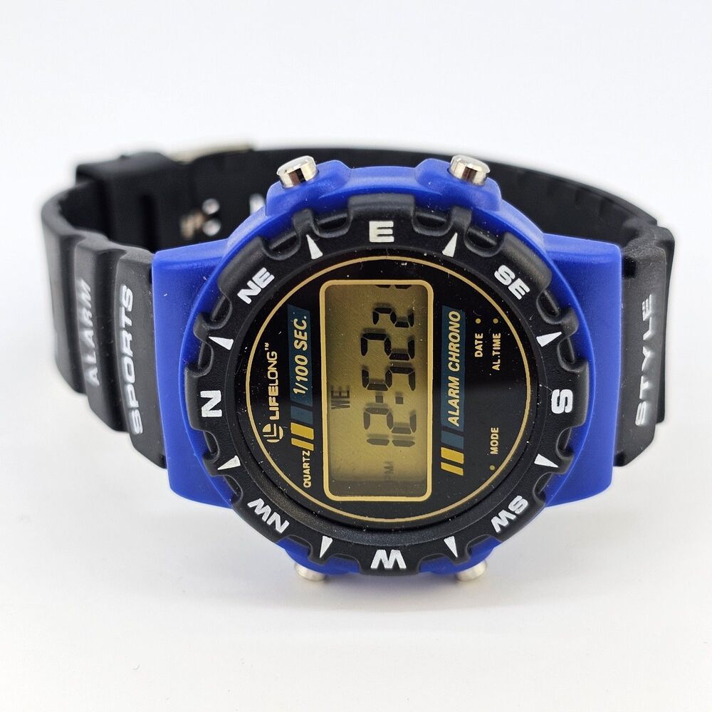 Lifelong Sports Men's‎ Watch 38MM Black Plastic Bands New Battery